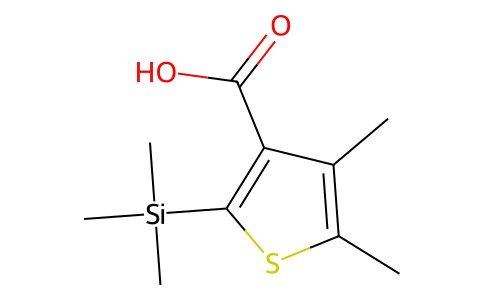 4,5-dimethyl-2-(trimethylsilyl)-3-thiophenecarboxylic acid